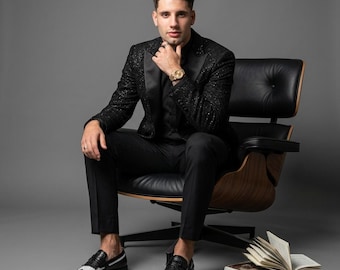 Men's Genuine Leather Tassel Loafers: Black White Formal Dress Shoes