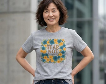 Christelijk T-shirt "Vrees niet" Jesaja 41:10 schriftshirt