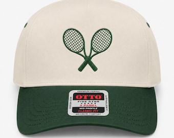 Desenho de Raquete de Tênis para Bordado, Amante de Tênis, Arquivo de Bordado Esportivo para Máquina, Desenho de Boné de Tênis, Download em PES DST