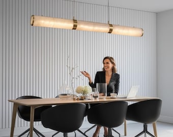 Gold Marble Chandelier Modern Ceiling Light Dining Kitchen Island Fixture