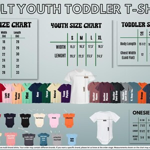 a poster showing the sizes of a youth's t - shirt