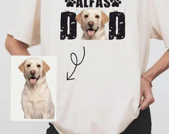 Custom Comfort Colors Vintage Bootleg Pet Shirt, Pet Photo Name Personalized Shirt Custom  Shirt 90's Tee