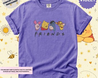 Winnie The Pooh Friends Shirt, Vintage Disney Tee, Piglet And Tigger TShirt, Cute Cartoon Apparel For Adults