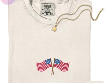 Patriotic USA 250th Embroidered Shirt, American Flag Tee, Independence Day Celebration Apparel, America 1776 to 2026