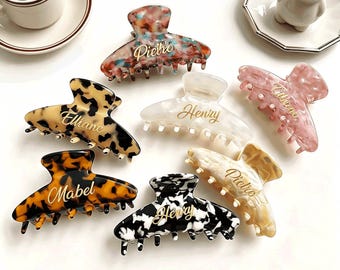 Pinza para el cabello personalizada grabada, pinza para el cabello personalizada, pinza para el cabello grabada con nombre, accesorio para el cabello de boda con nombre personalizado, recuerdo de fiesta