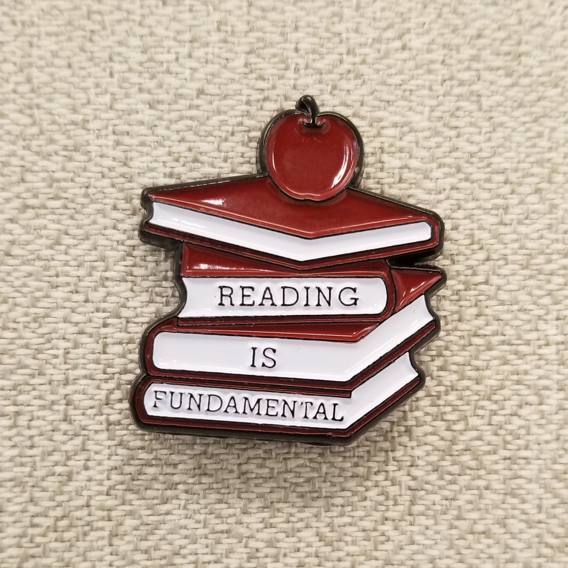 Reading is Fundamental Enamel Pin Benfitting NYC Books Through Bars - Etsy