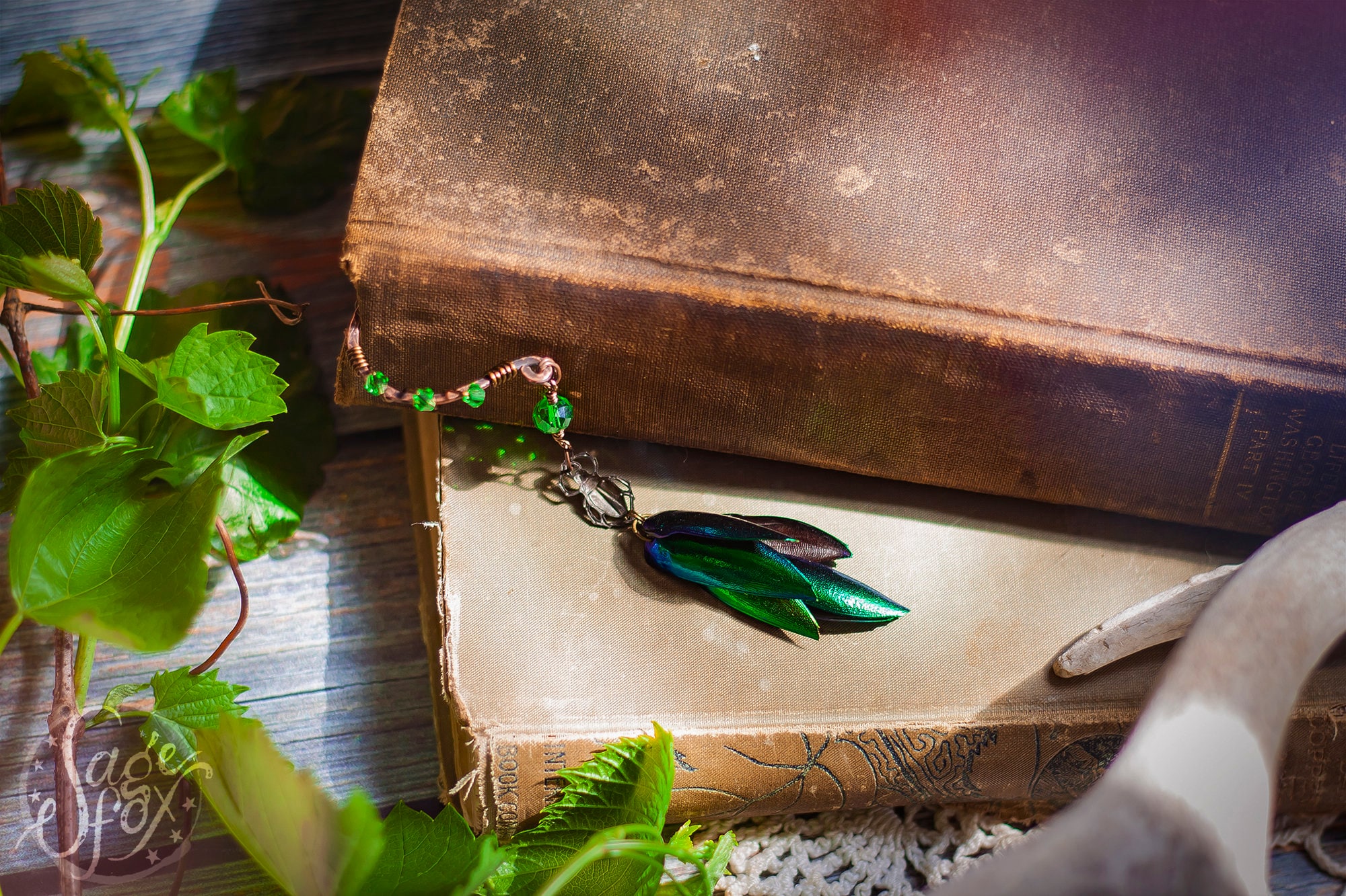 Green Beetle Bookmark Green Beetle Bookmark