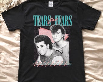 Tears For Fears Shirt – Vintage 80s New Wave Graphic Tee, Gildan 5000