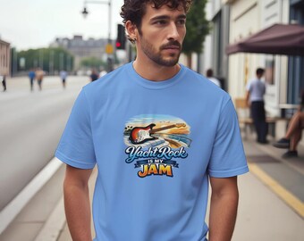 Yacht Rock Is My Jam Classic Unisex Crewneck T-shirt | Gildan® 64000 White