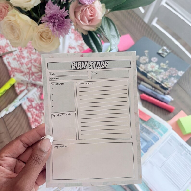 Printable Tip Ins for Bible Study Inserts Gift for Friend Christian ...