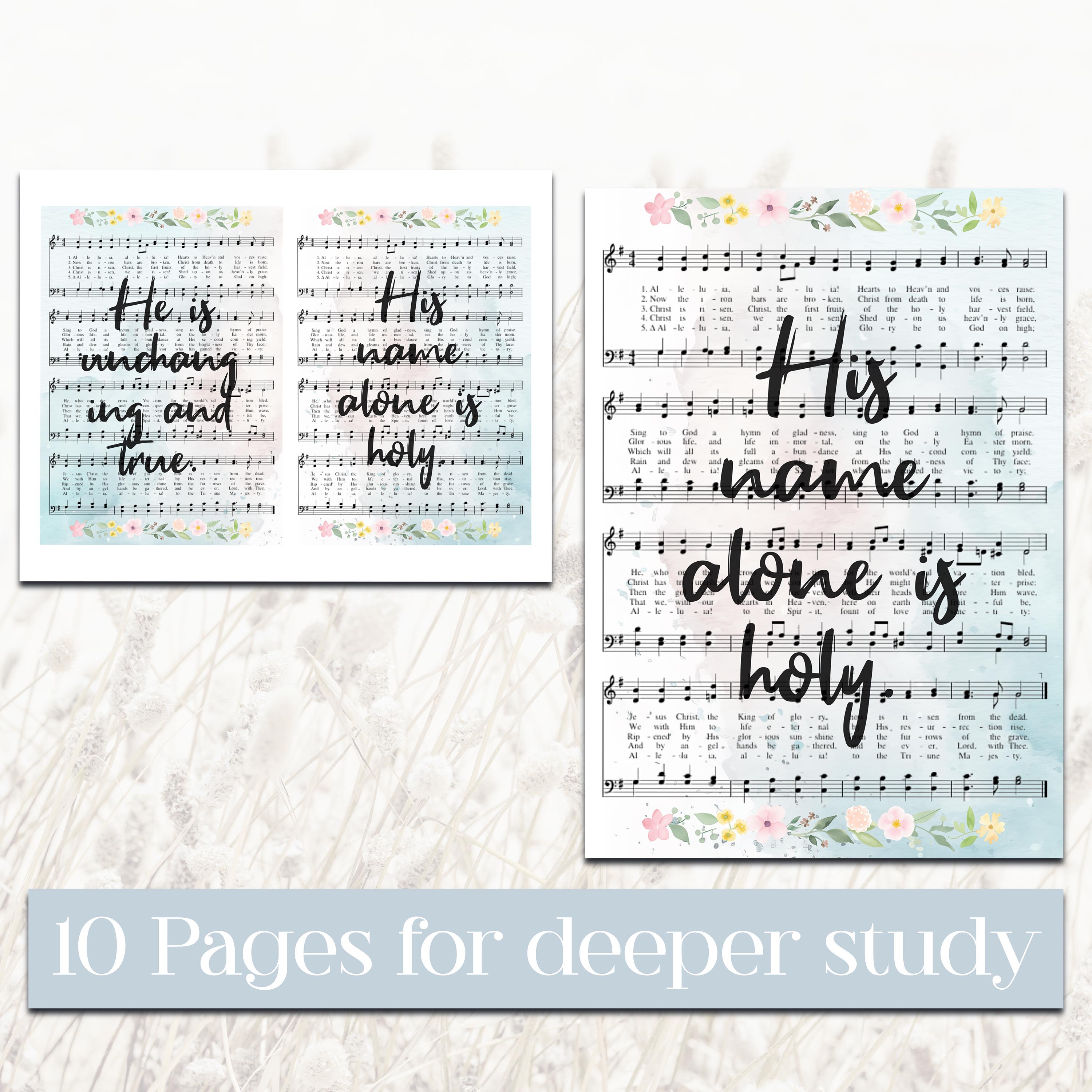 Bible Tip Ins Inserts for Journaling Printable Idea Hymnal Inserts for ...