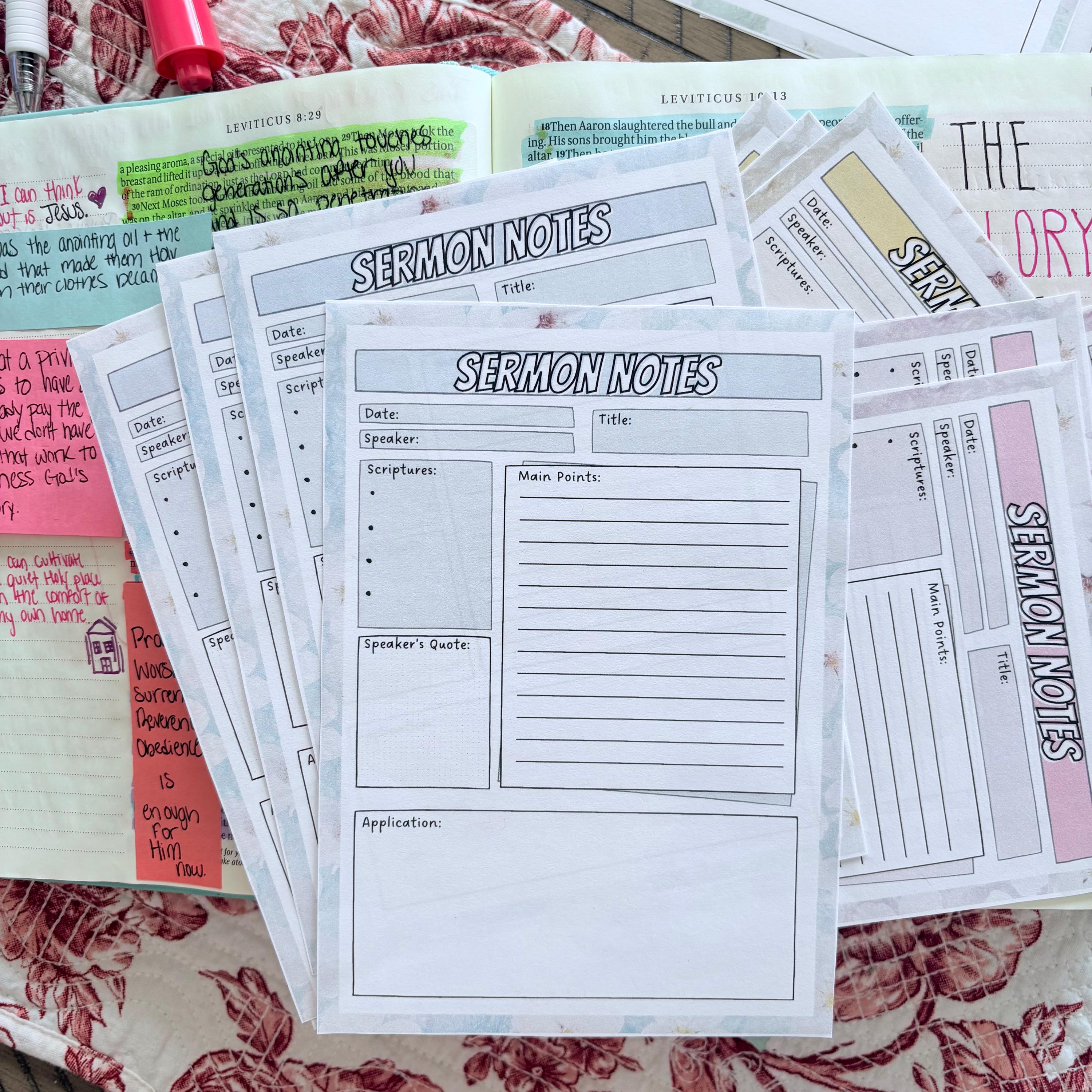 Printable Tip Ins for Bible Study Inserts Gift for Friend Christian ...