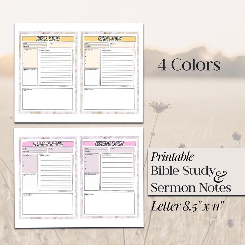 Printable Tip Ins for Bible Study Inserts Gift for Friend Christian ...