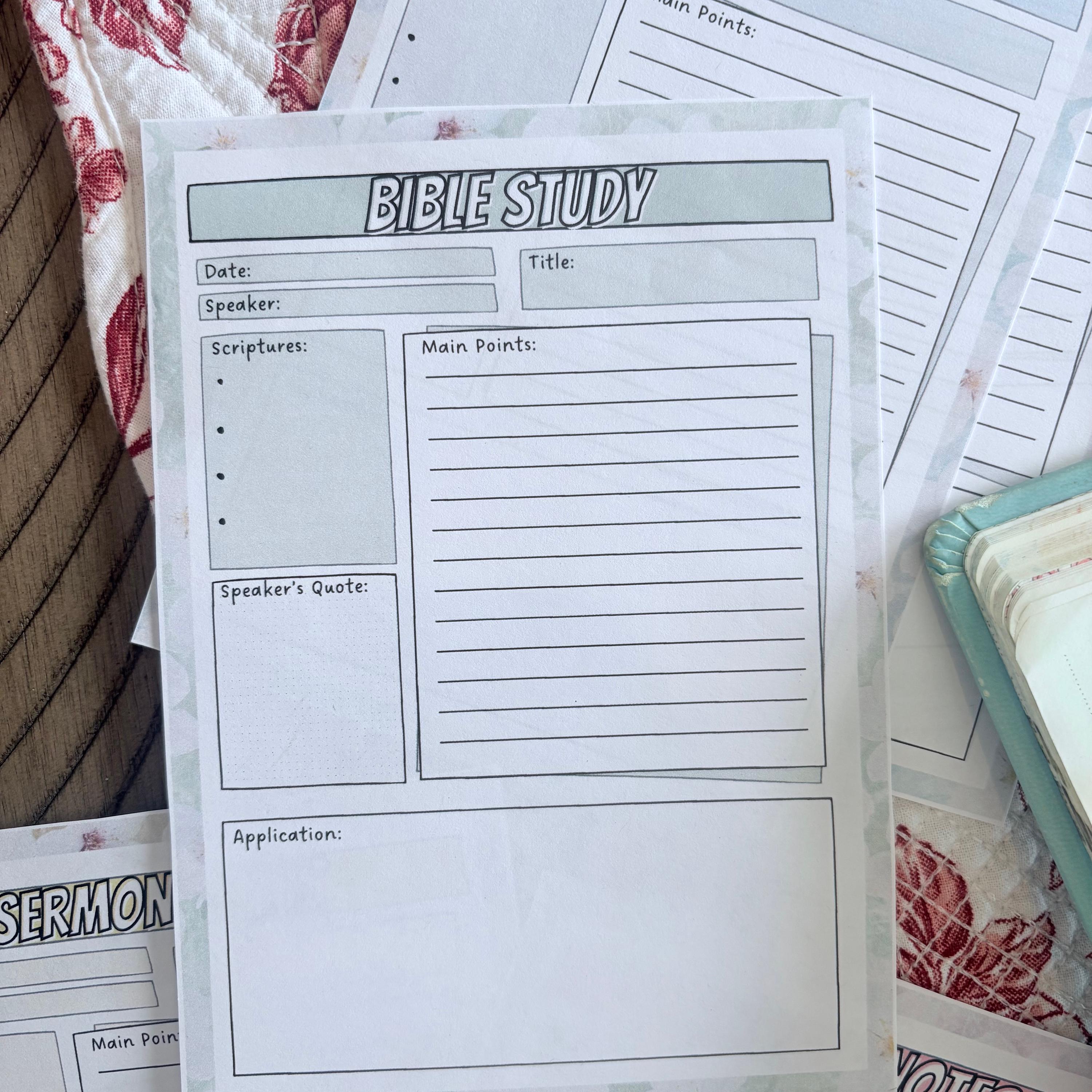 Printable Tip Ins for Bible Study Inserts Gift for Friend Christian ...