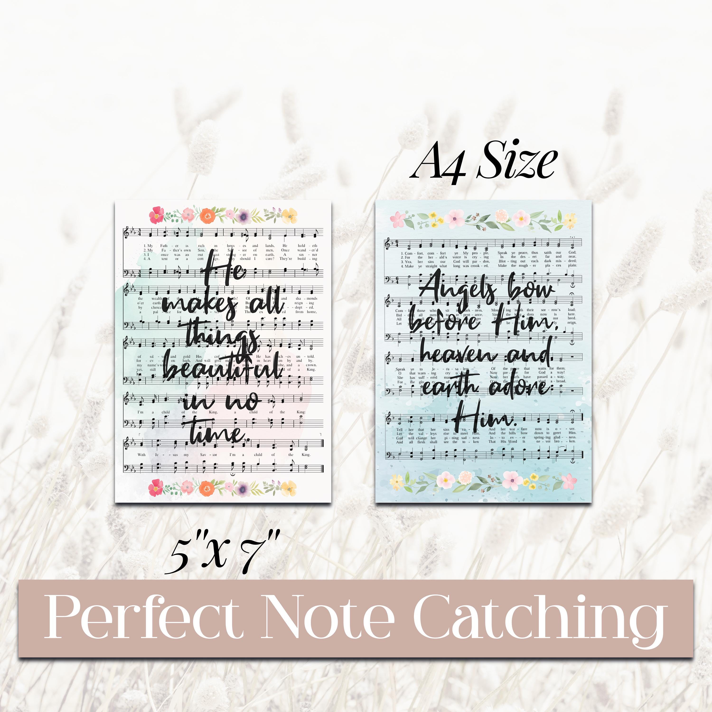 Bible Tip Ins Inserts for Journaling Printable Idea Hymnal Inserts for ...