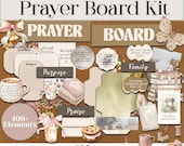 Prayer Board Printable Christian Vision Board Kit Idea for War Room Scripture Decor for Women Prayer Party Ministry Bible Study Print