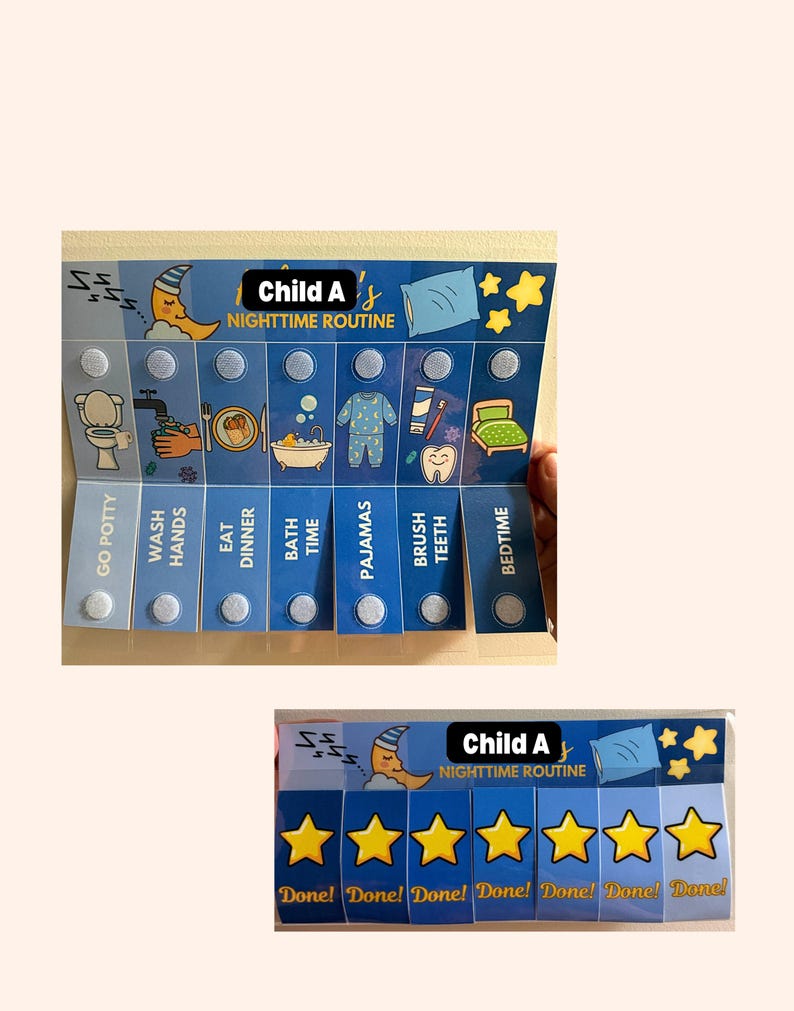 Editable Toddler Routine Chart BUNDLE | 3 PK Visual Schedule for Kids ...