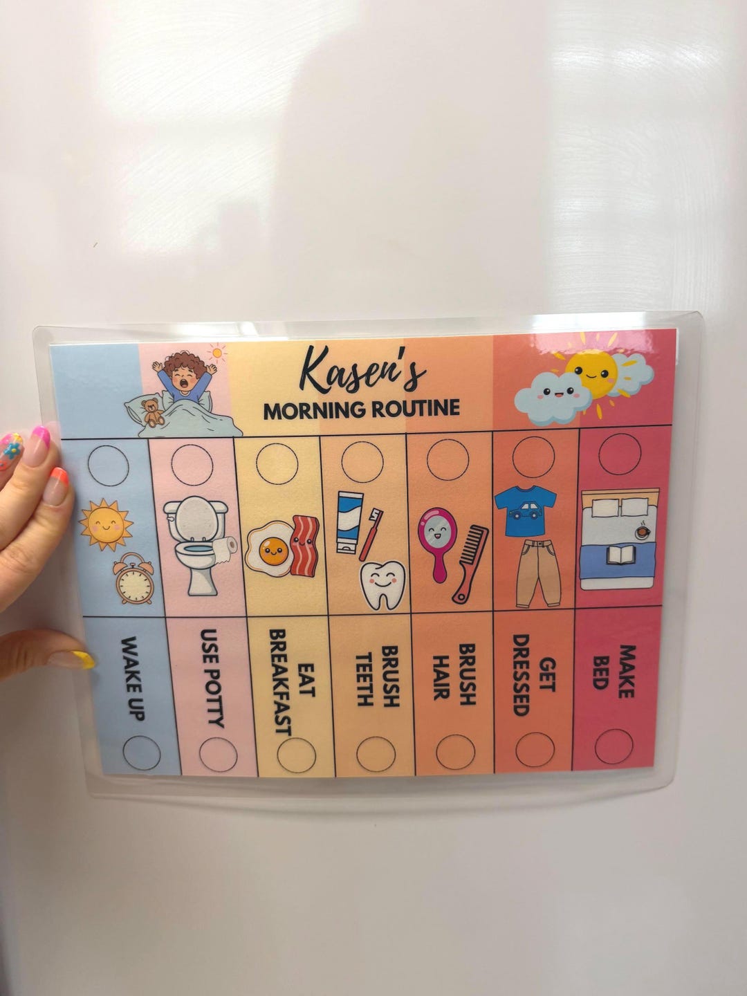 Editable Toddler Routine Chart | Visual Schedule for Kids | Montessori ...