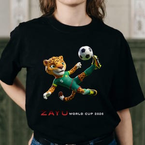 Mascot Zayu World Cup 2026 PNG bundle - USA Mexico Canada Soccer Fan Apparel -Kids Youth Soccer Shirt Retro Design (Digital Download) image 15