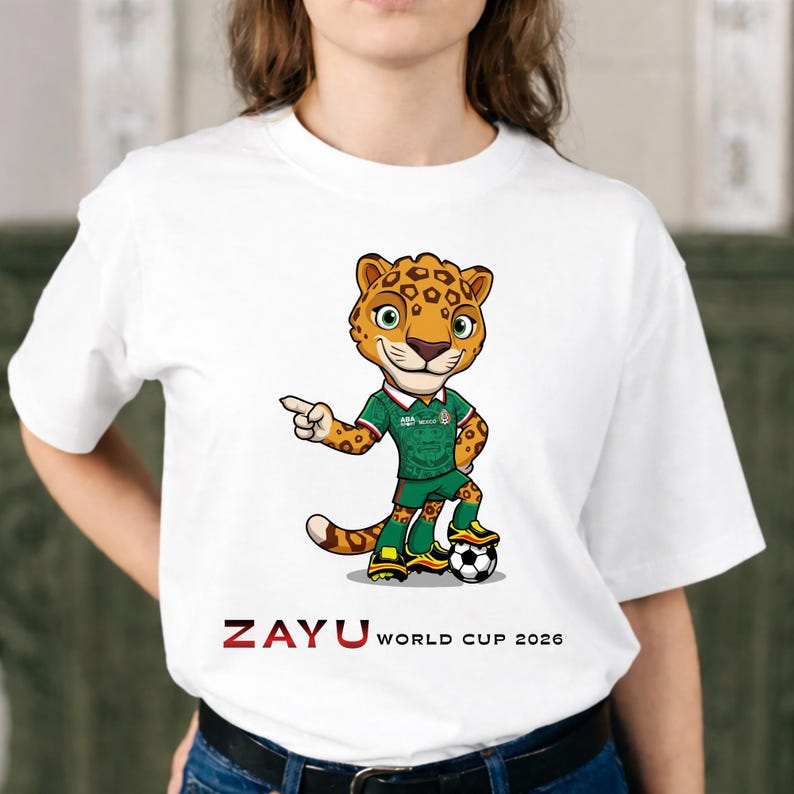Mascot Zayu World Cup 2026 PNG bundle - USA Mexico Canada Soccer Fan Apparel -Kids Youth Soccer Shirt Retro Design (Digital Download) image 14