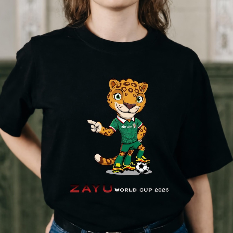 Mascot Zayu World Cup 2026 PNG bundle - USA Mexico Canada Soccer Fan Apparel -Kids Youth Soccer Shirt Retro Design (Digital Download) image 16