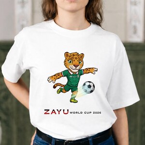 Mascot Zayu World Cup 2026 PNG bundle - USA Mexico Canada Soccer Fan Apparel -Kids Youth Soccer Shirt Retro Design (Digital Download) image 11