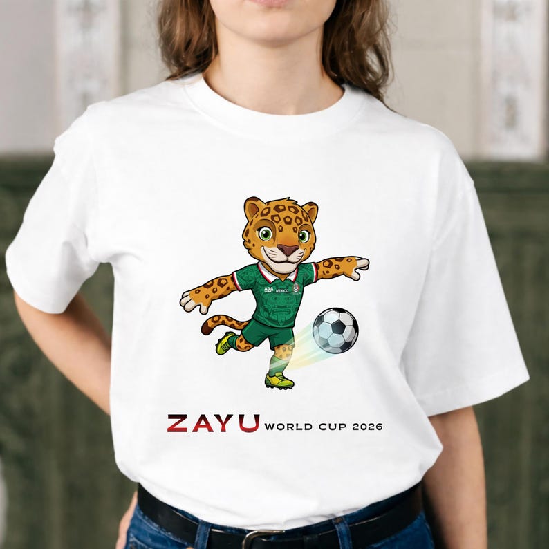 Mascot Zayu World Cup 2026 PNG bundle - USA Mexico Canada Soccer Fan Apparel -Kids Youth Soccer Shirt Retro Design (Digital Download) image 11