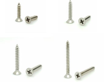 300 Qty #12 x 1 Flat Head Zinc Coated Phillips Head Wood Screws BCP132