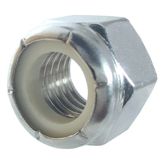 7/16"-14 Nylon Insert Lock Nuts 100 Zinc Plated Nylock 7/16"-14 Nylon Insert Lock Nuts 100 Zinc Plated Nylock