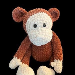 Monkey Plushie, Amigurumi, Stuffed Animal, Toy