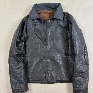 ジャケット・アウター archive EMPOLIO ARMANI Leather Jacket Emporio Armani ARCHIVE VINTAGE LEATHER BOMBER BIKER JACKET