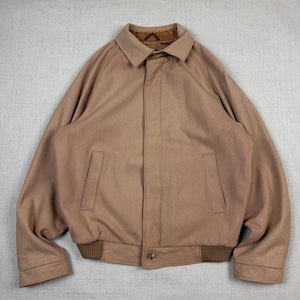 Wool melka  Bomber Jacket – Vintage Mustard / brown