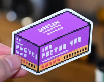 35mm Film Pixel Art Vinyl Sticker Kodak Portra 400 Box