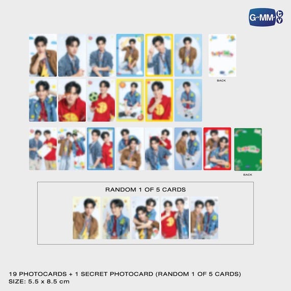Love You Teacher Collectible Photocard Set : GMMTV Perth Santa - Etsy
