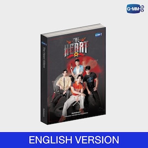 May include: A book titled The Heart Killers featuring a dark cover with a red circular graphic and four individuals posing in front of a pile of tires. The title is printed in large white and red lettering at the top, with the author name Nottakorn below.