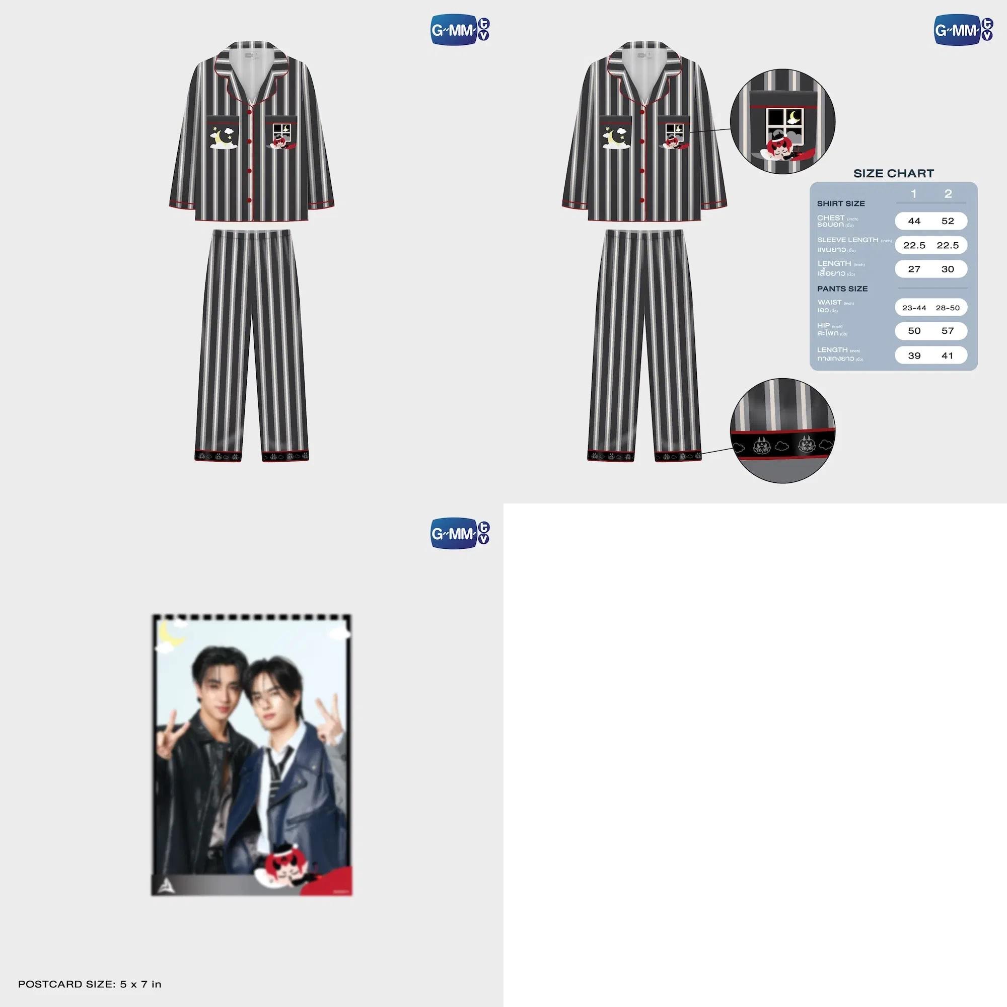 GMMTV Sweet Dream Pajamas : King Man Domiia Samruay Wesley Look