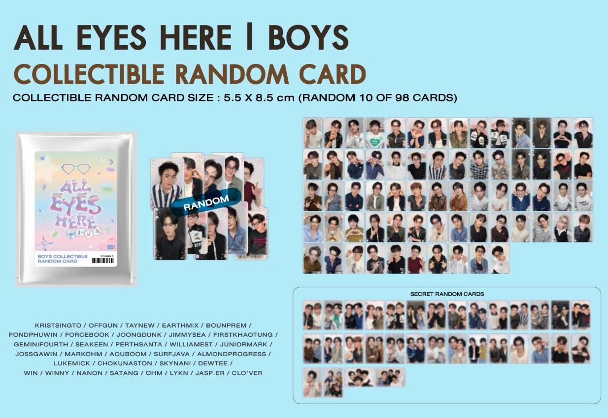 PRE-ORDER GMMTV Boys Collectible Random Card : All Eyes Here