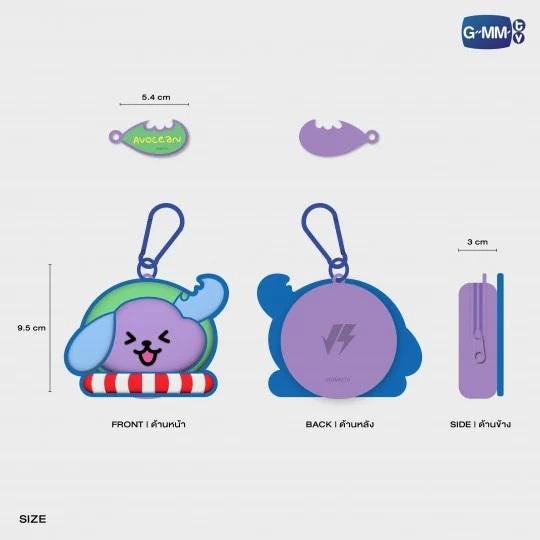 GMMTV JimmySea Avocean うちわ ジップポケットフォルダー AVOCEAN Silicone Mini Pouch : GMMTV Jimmy Sea - Etsy