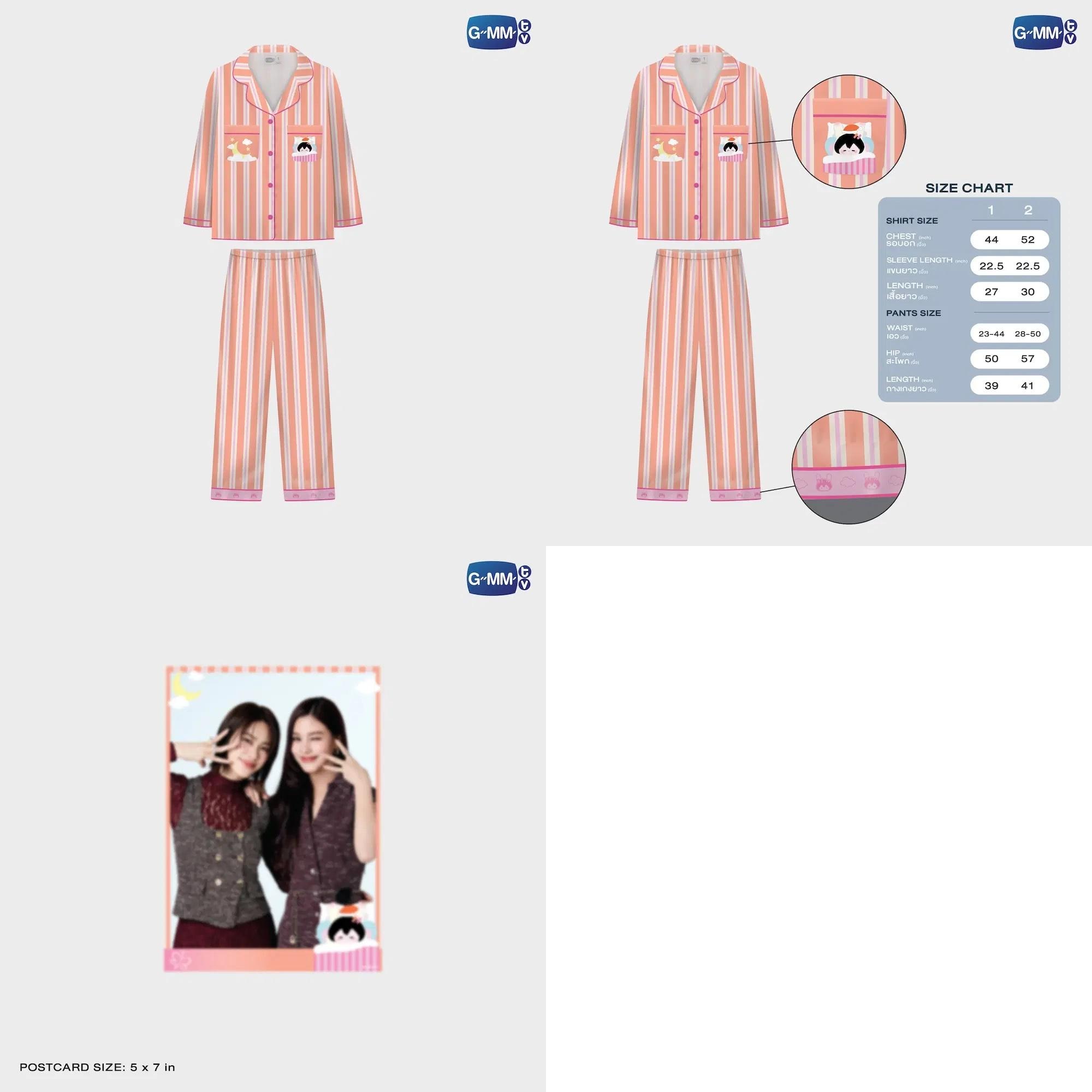 GMMTV Sweet Dream Pajamas : King Man Domiia Samruay Wesley Look