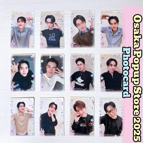 phuwin トレカ 2枚　ポップアップ　大阪　GMMTV GMMTV Official Photocard: Osaka Popup Store 2025.ver. - Etsy