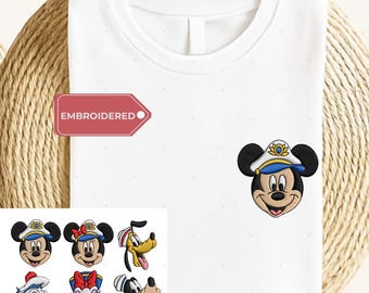 Embroidered Disney Cruise Shirt, Mickey And Friends Cruise Line Tee, Cruise Squad 2026, Disney Wish Dream Fantasy Magic Personalized Outfit
