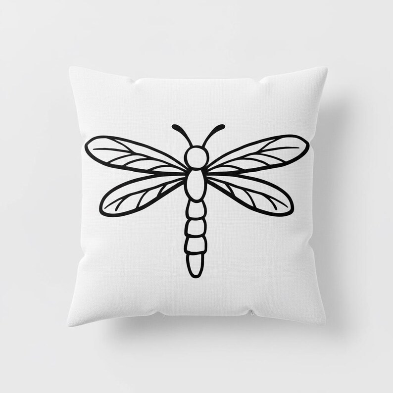 Dragonfly SVG PNG DXF | Insect Outline Cut File for Cricut Silhouette ...