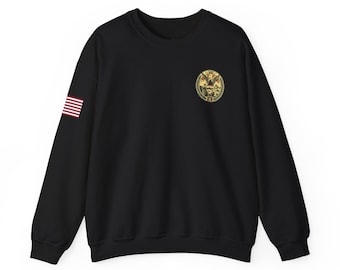 Sudadera con insignia de bombero del SFFD / Cuello redondo del Departamento de Bomberos de San Francisco