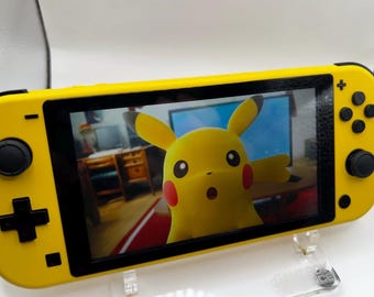 Nintendo Switch Lite Yellow & Black – Hall Effect Sticks, Serviced, Charger + Case