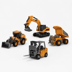 Modelo de vehículo de ingeniería RC Mini Carretilla Elevadora de Aleación Bluetooth Serie Escritorio
