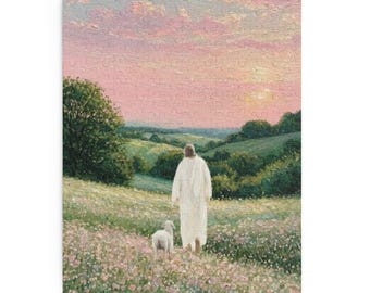 Rompecabezas de Jesús en el prado