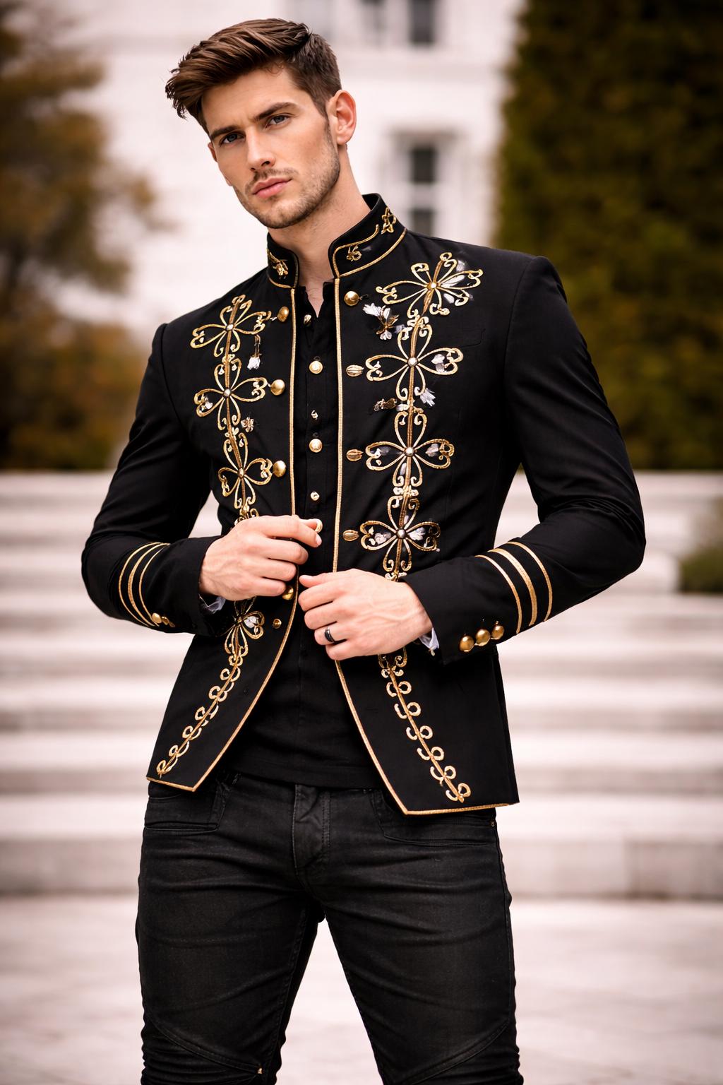 Black Napoléon Jacket Napoleon Faux Leather Jacket Black | Princess Polly