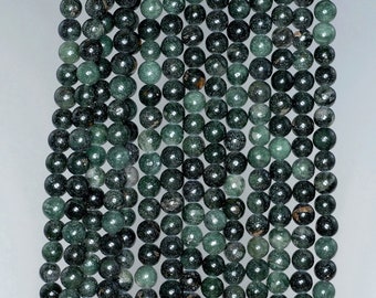 90184736-A123 FREE USA Ship 4mm Dark Forest Jade Gemstone Round Loose Beads 15.5 inch Full Strand LOT 1,2,6,12 and 50