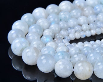 36 cm RA-0143 45 pieces 7 to 9 mm Semiprecious Gemstone Rainbow Moonstone Beads Quality A Round Beads Smooth