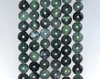 90184736-A123 FREE USA Ship 4mm Dark Forest Jade Gemstone Round Loose Beads 15.5 inch Full Strand LOT 1,2,6,12 and 50